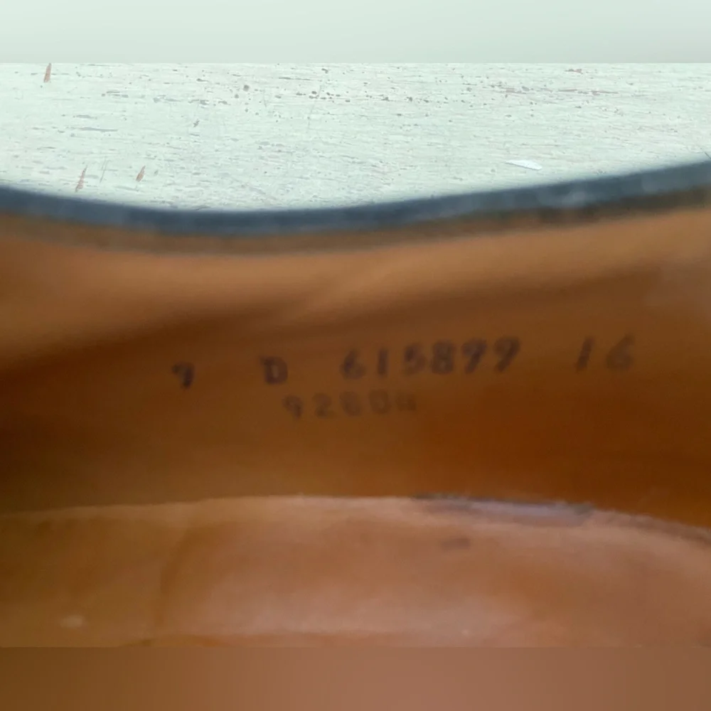 Florsheim Imperial Vintage Kenmoor Wingtip 5 Nail V Cleat Shoe Black 9 D‎ 92604